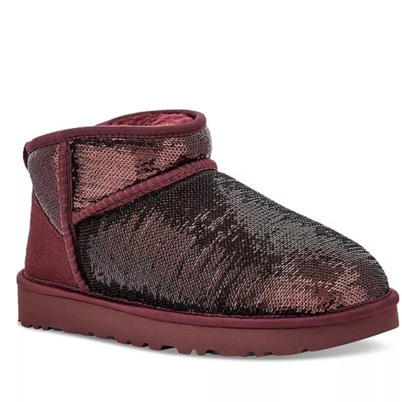 UGG® Women's Classic Ultra Mini Mirror Ball Booties - Picture 1 of 9